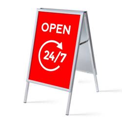 A-Board A1 Complete Set Open 24/7 Red English
