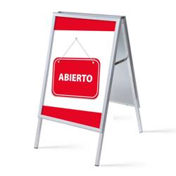 A-Board A1 Complete Set Open Red Spanish