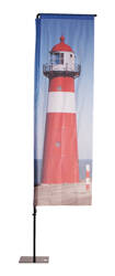 Beach Flag Alu Square Graphic 85 x 265 cm