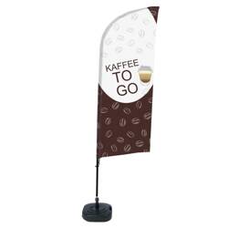 Beach Flag Alu Wind Complete Set Coffee To Go German