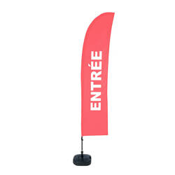 Beach Flag Budget L Set WT Entrance FR I512