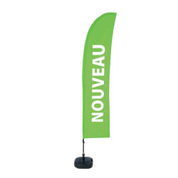 Beach Flag Budget L Set WT New Green FR I500