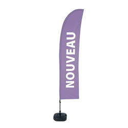 Beach Flag Budget L Set WT New Purple FR I501