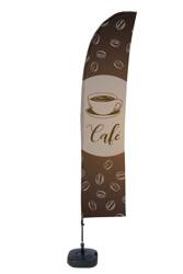 Beach Flag Budget Wind Complete Set Coffee Spanish