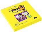 Bloczek samoprzylepny POST-IT® Super Sticky (654-S), 76x76mm, 1x90 kart., żółty