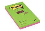 Bloczek samoprzylepny POST-IT® Super Sticky w linie (5845- SSUC), 125x200mm, 4x45 kart., neonowe