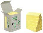 Bloczki ekologiczne POST-IT® (653-1B), 38x51mm, 6x100 kart., żółte