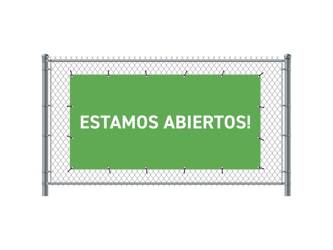 Fence Banner 200 x 100 cm Open Spanish Green