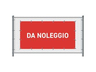 Fence Banner 200 x 100 cm Rent Italian Red