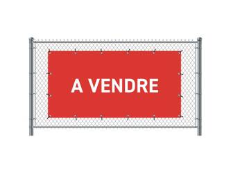 Fence Banner 200 x 100 cm Sale French Red