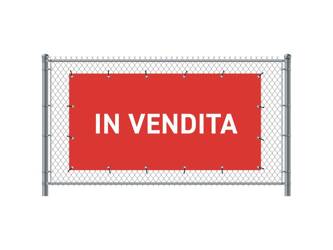 Fence Banner 200 x 100 cm Sale Italian Red