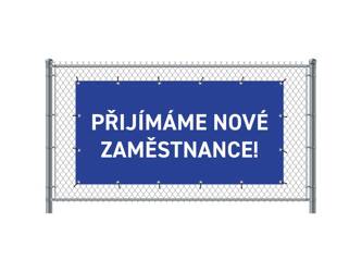 Fence Banner 300 x 140 cm Hiring Czech Blue