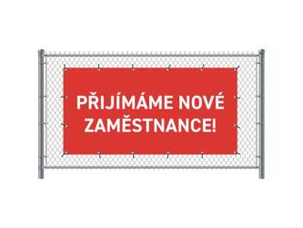 Fence Banner 300 x 140 cm Hiring Czech Red