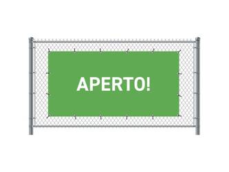 Fence Banner 300 x 140 cm Open Italian Green