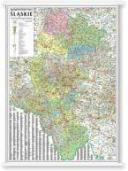 Mapa magnetyczna województwa Śląskiego 96x128cm - 1:150 tys.