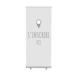 Roll-Banner Budget 85-200 Set Sign In Grey FR I560