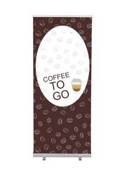 Roll-Banner Budget 85 Complete Set Coffee To Go English