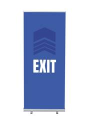 Roll-Banner Budget 85 Complete Set Exit Blue English