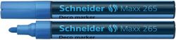 Marker kredowy SCHNEIDER Maxx 265 Deco, okrągły, 2-3mm, jasnoniebieski