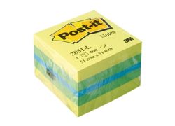 Mini Kostka samoprzylepna POST-IT® (2051L), 51x51mm, 1x400 kart., cytrynowa