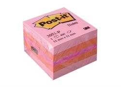 Mini Kostka samoprzylepna POST-IT® (2051P), 51x51mm, 1x400 kart., różowa