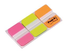 Zakładki indeksujące POST-IT® do archiwizacji (686-PGOEU), PP, silne, 38x25mm, 3x22 kart., mix kolorów