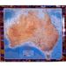 Busz australijski. Mapa ścienna Australii 1:5 mln. 107x89cm 