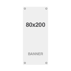 Banner Symbio 510g/m2, 800x2000mm, mit Lochhalterung