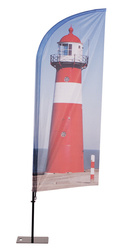 Beachflag Alu WindForm 240cm Druck