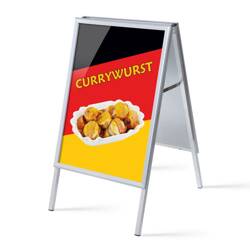 Kundenstopper A1 Komplettset Currywurst