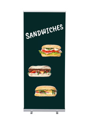 Roll-Banner Budget 85 Komplettset Sandwiches Englisch