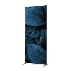 Textil Raumteiler Deko 100-200 Botanische Blätter Blau