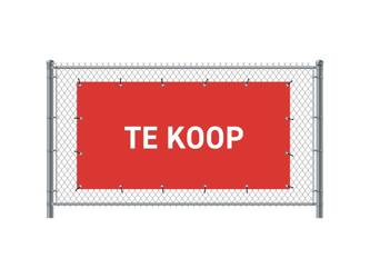 Zaun-Banner 200 x 100 cm Zu Verkaufen Holländisch Rot