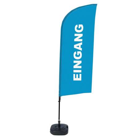 Beachflag Alu Wind Komplett-Set Eingang Blau Niederländisch