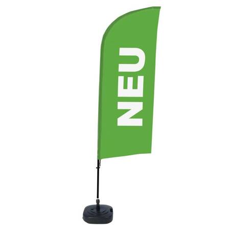 Beachflag Alu Wind Komplett-Set Neu Grün Niederländisch