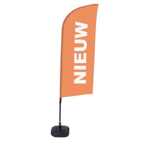 Beachflag Alu Wind Komplett-Set Neu Orange Niederländisch