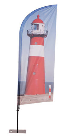 Beachflag Alu WindForm 290cm Druck