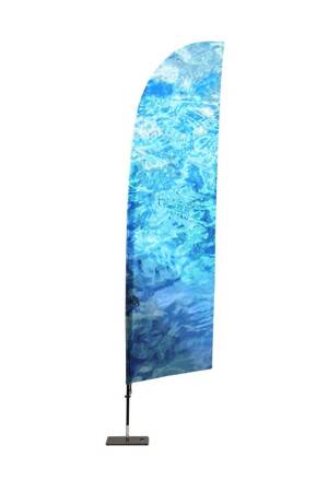 Beachflag Glasfaser WindForm Large Druck