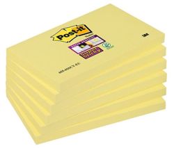 Bloczek samoprzylepny POST-IT® Super Sticky (655-S), 127x76mm, 1x90 kart., żółty