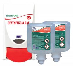 Dozownik pianowego środka dezynfekcyjnego DEB Instant Foam, 1000ml, biały