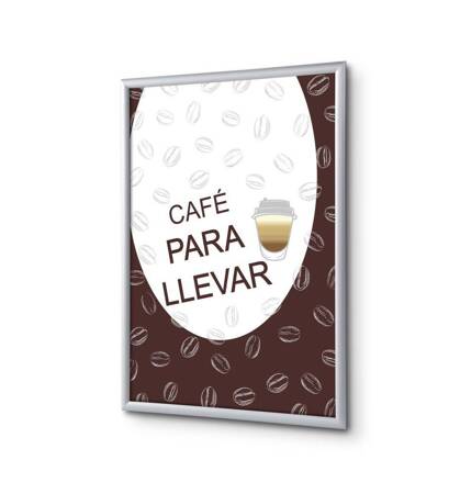 Klapprahmen A1 Komplettset Kaffee To Go Spanisch