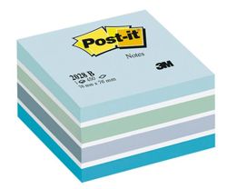 Kostka samoprzylepna POST-IT® (2028-B), 76x76mm, 1x450 kart., niebieska