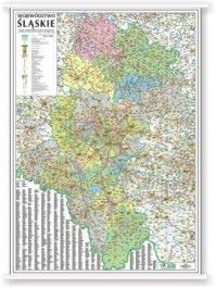Mapa ścienna Województwa Śląskiego 1:150 tys. 100x120 cm