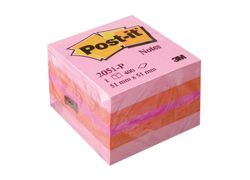 Mini Kostka samoprzylepna POST-IT® (2051P), 51x51mm, 1x400 kart., różowa