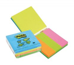 Multi Kostka samoprzylepna POST-IT® (2028A), 3x 76x76mm, 3x 27x76mm mix kolorów