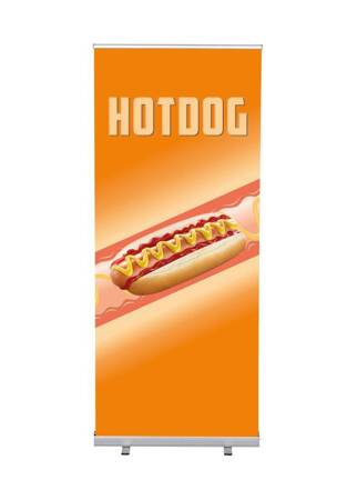 Roll-Banner Budget 85 Komplettset Hot Dog Spanisch