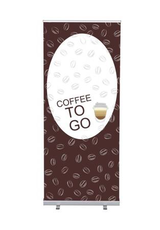 Roll-Banner Budget 85 Komplettset Kaffee To Go Deutsch