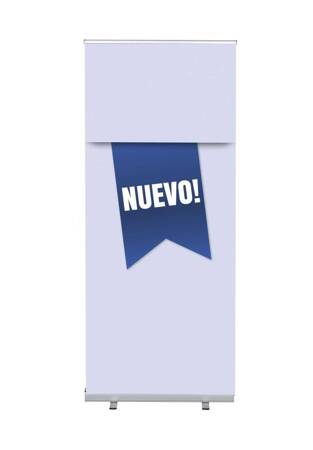 Roll-Banner Budget 85 Komplettset Neu Blau Spanisch