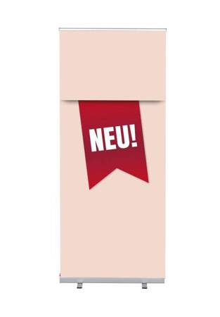 Roll-Banner Budget 85 Komplettset Neu Rot Spanisch