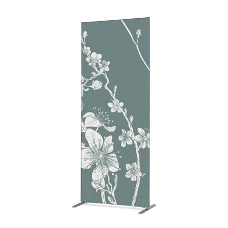 Textil Raumteiler Deko 100-200 Abstrakte Japanische Kirschblüte Grün